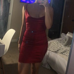 Oh Polly satin dresss worn once